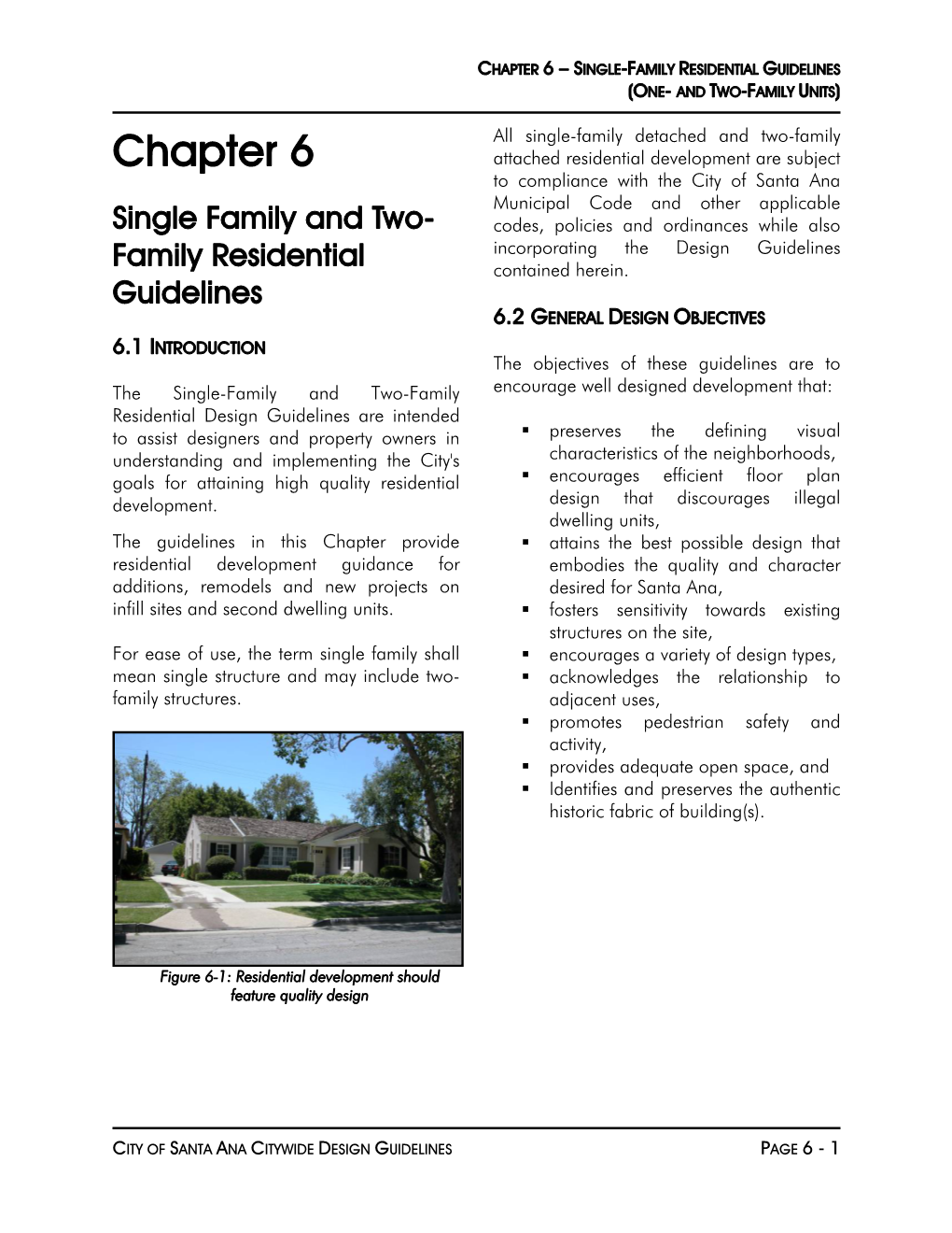 Chapter 6 – Single-Family Residential Guidelines (One- and Two-Family Units)