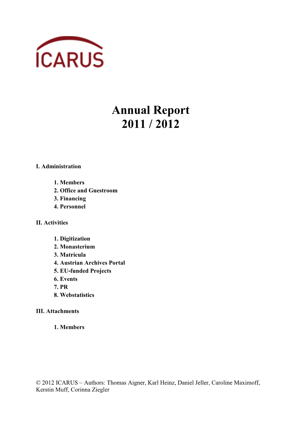 Annual Report 2011 / 2012