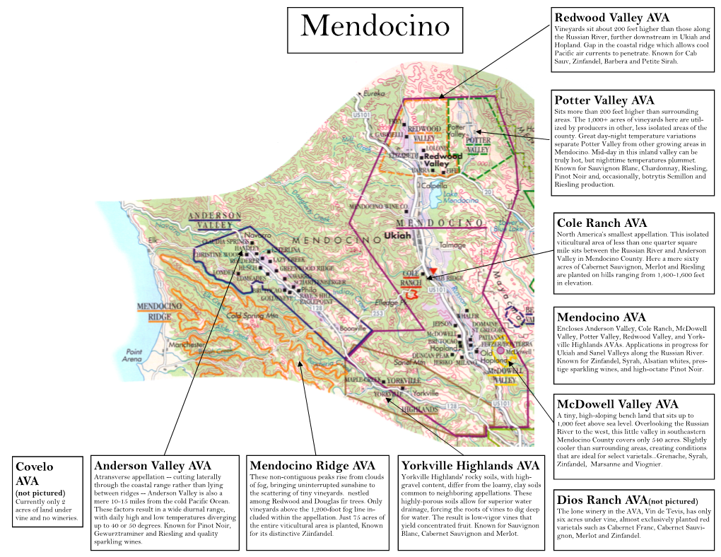 Mendocino the Russian River, Further Downstream in Ukiah and Hopland