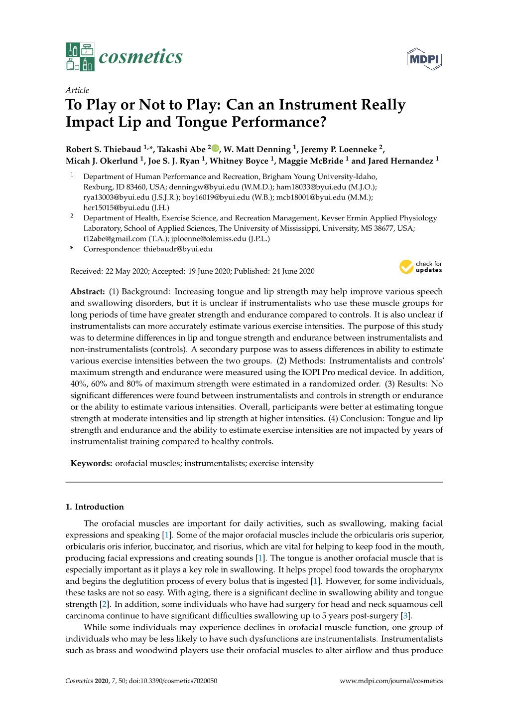 Can an Instrument Really Impact Lip and Tongue Performance?