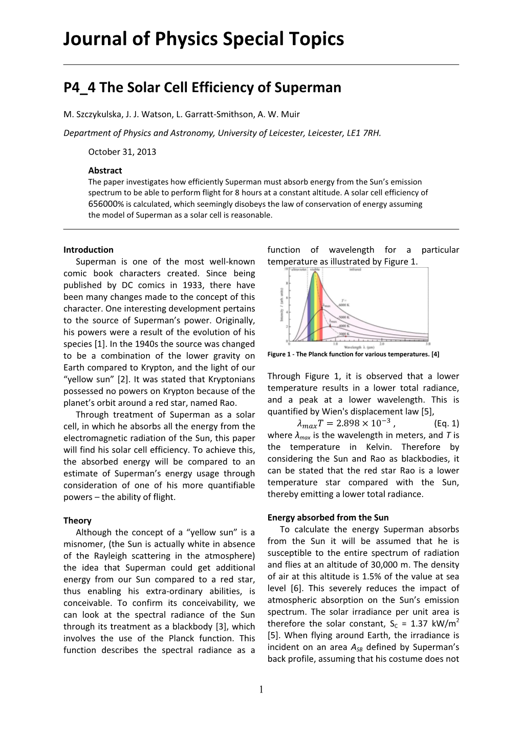 P4 4 the Solar Cell Efficiency of Superman