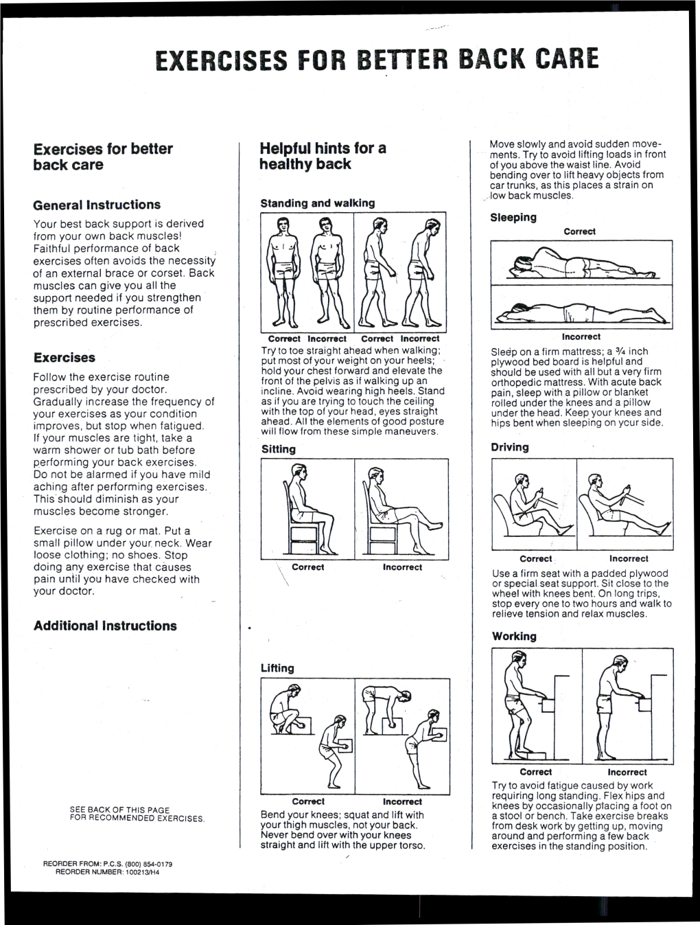 Exercises for Better Back Care