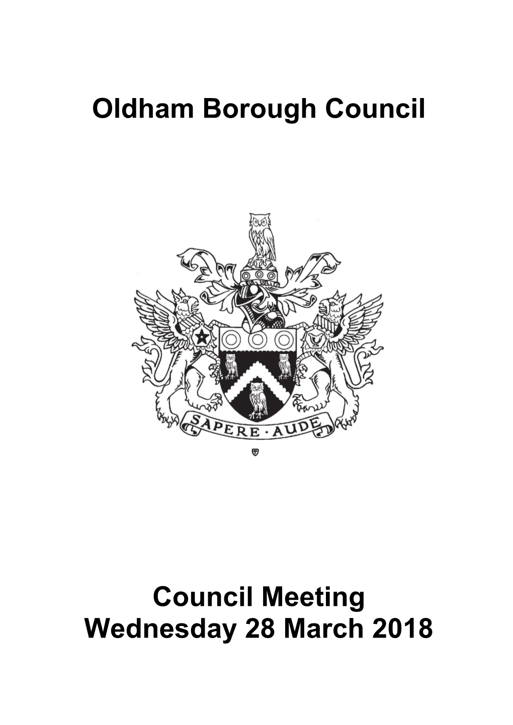 (Public Pack)Agenda Document for Council, 28/03/2018 18:00