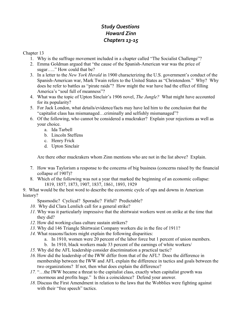 1. Why Is the Suffrage Movement Included in a Chapter Called the Socialist Challenge ?