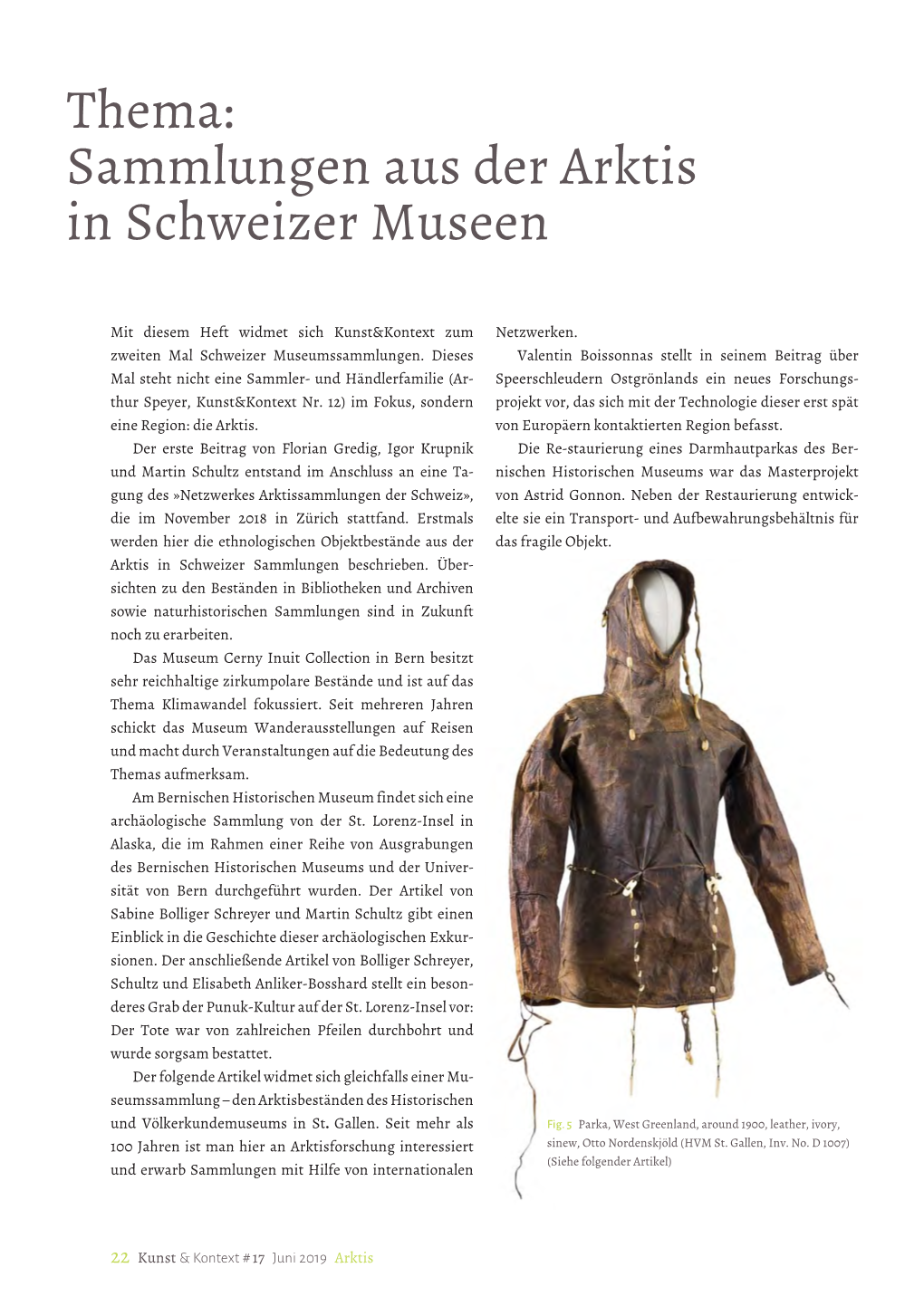 Thema: Sammlungen Aus Der Arktis in Schweizer Museen