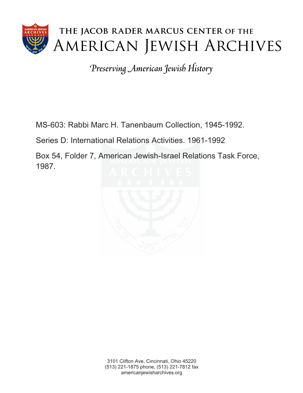 MS-603: Rabbi Marc H