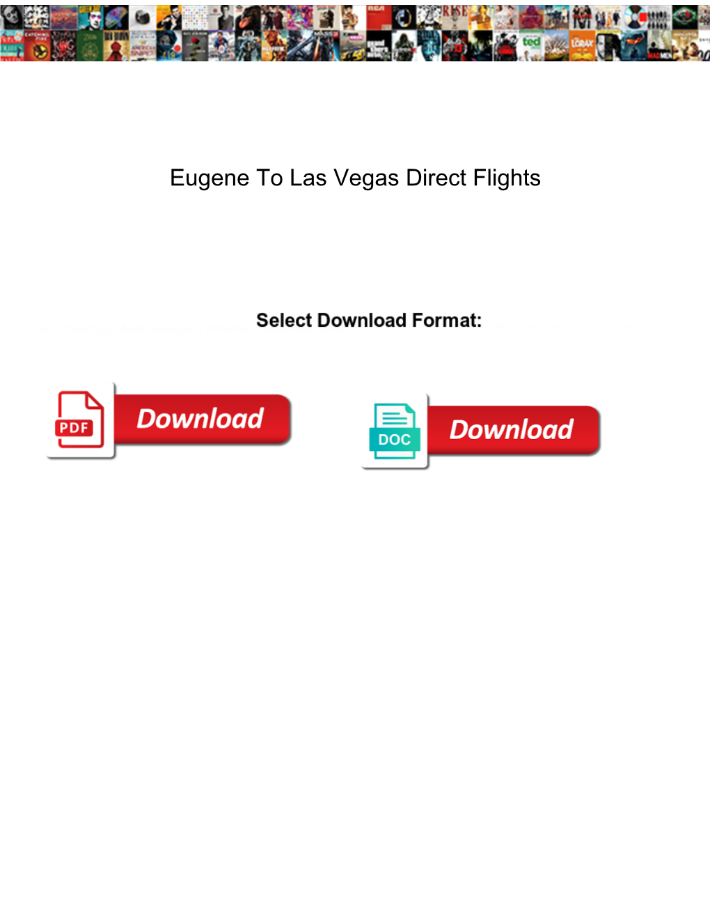 Eugene to Las Vegas Direct Flights