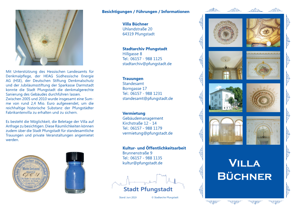 Villa Büchner Uhlandstraße 20 64319 Pfungstadt