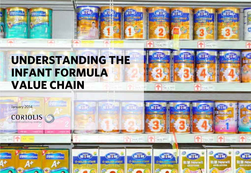 Understanding the Infant Formula Value Chain