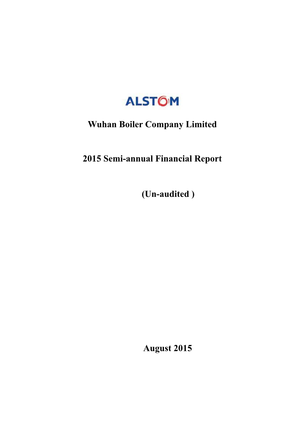 2015 Semi-Annual Financial Report