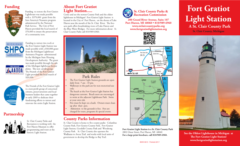 Fort Gratiot Light Station Brochure