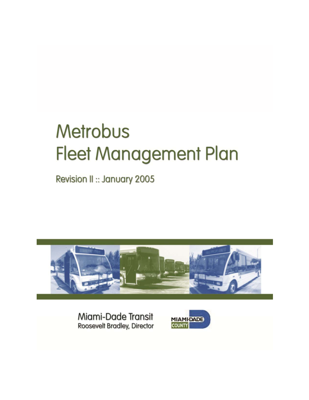 Metrobus Fleet Management Plan Revision 2