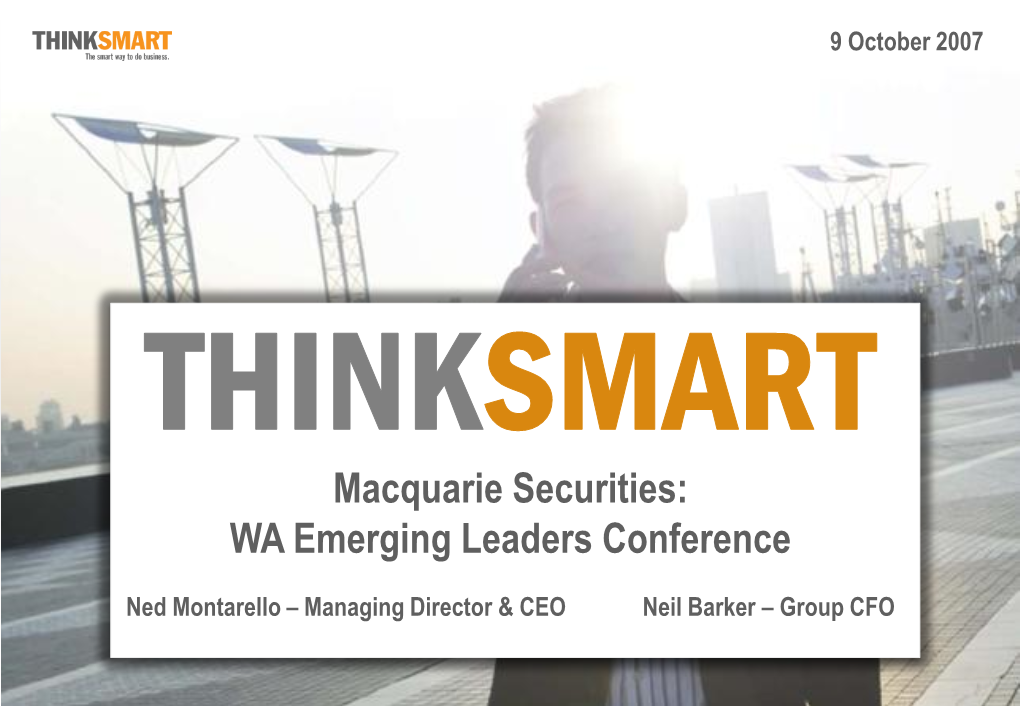 Macquarie Emerging Leaders Conference