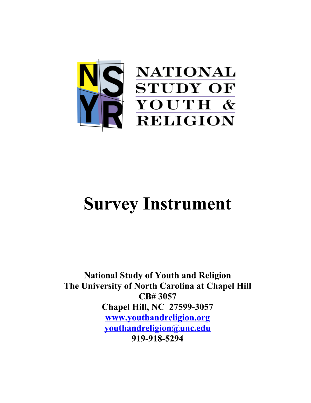 National Study of Youth and Religion