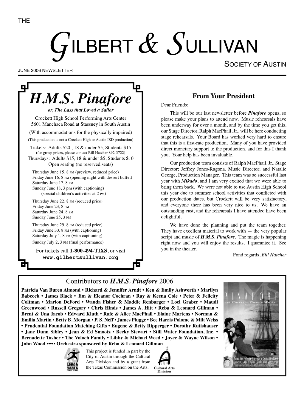 June 2006 Newsletter