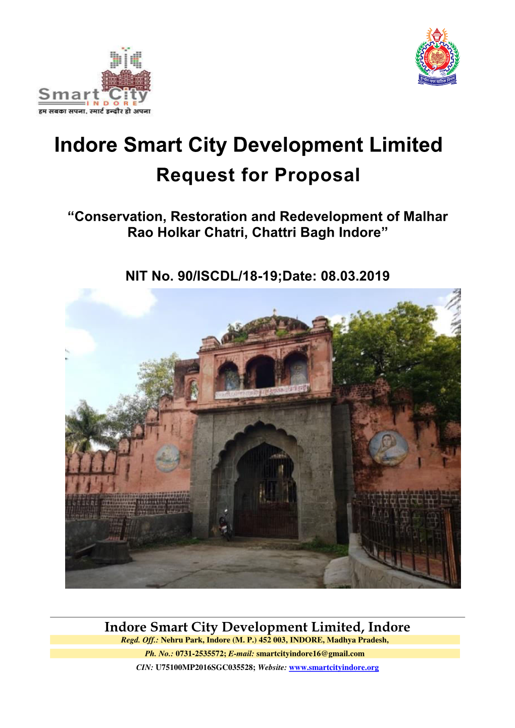 Indore Smart City Development Limited Request for Proposal