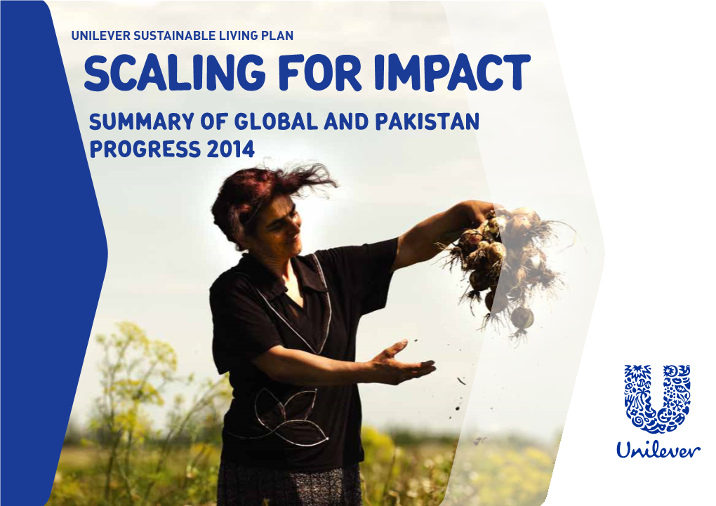 Unilever Pakistan Sustainability Report 2014