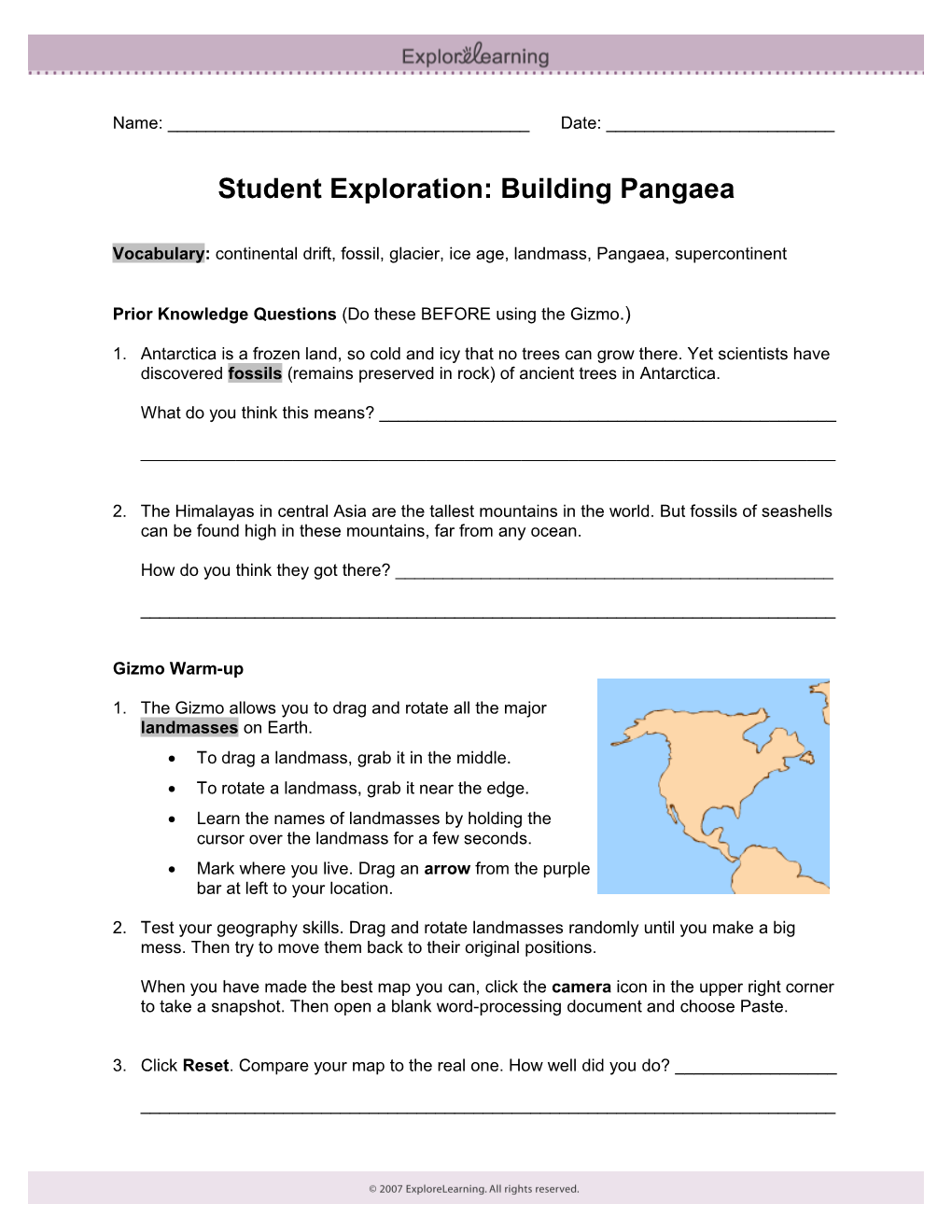 Student Exploration Sheet: Growing Plants s16