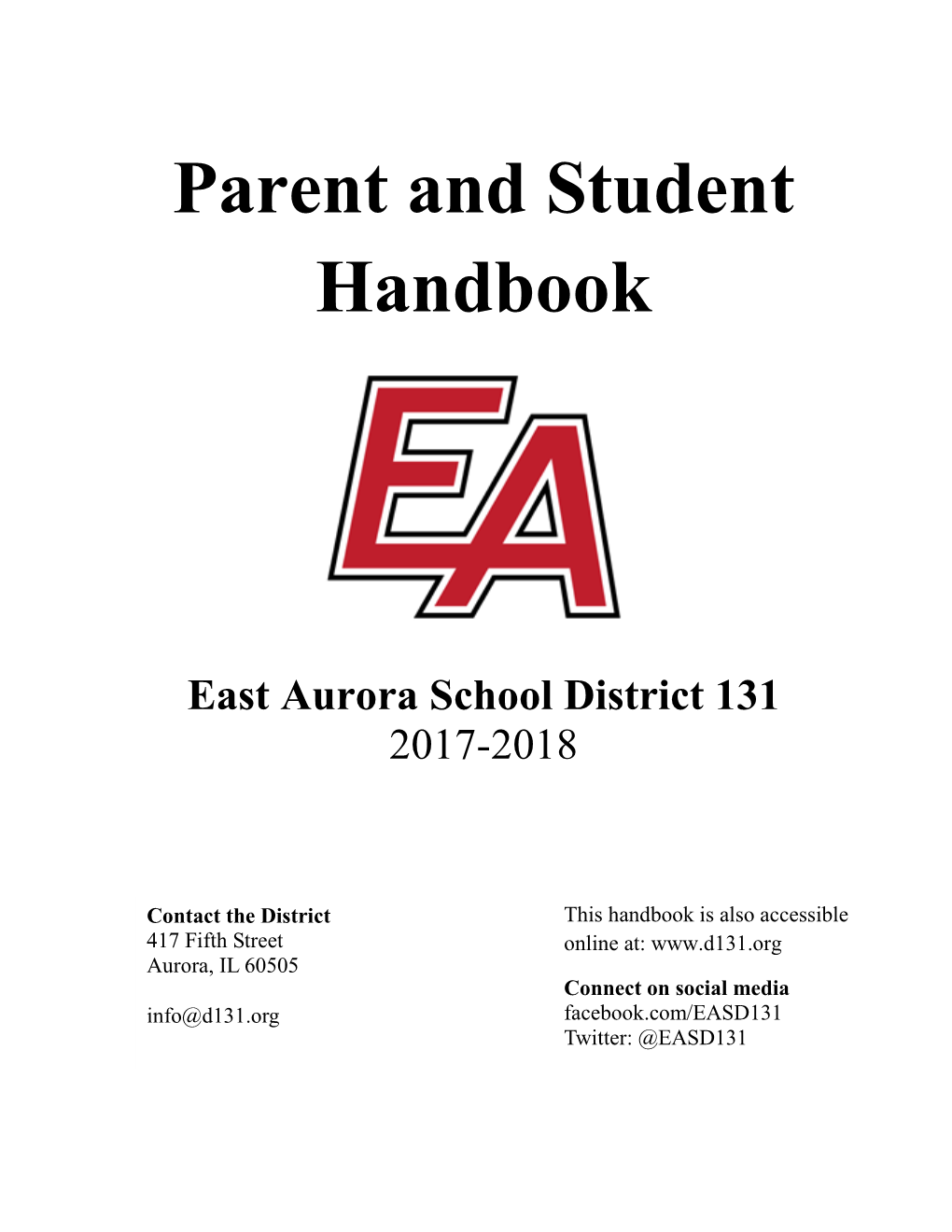 Parent and Student Handbook