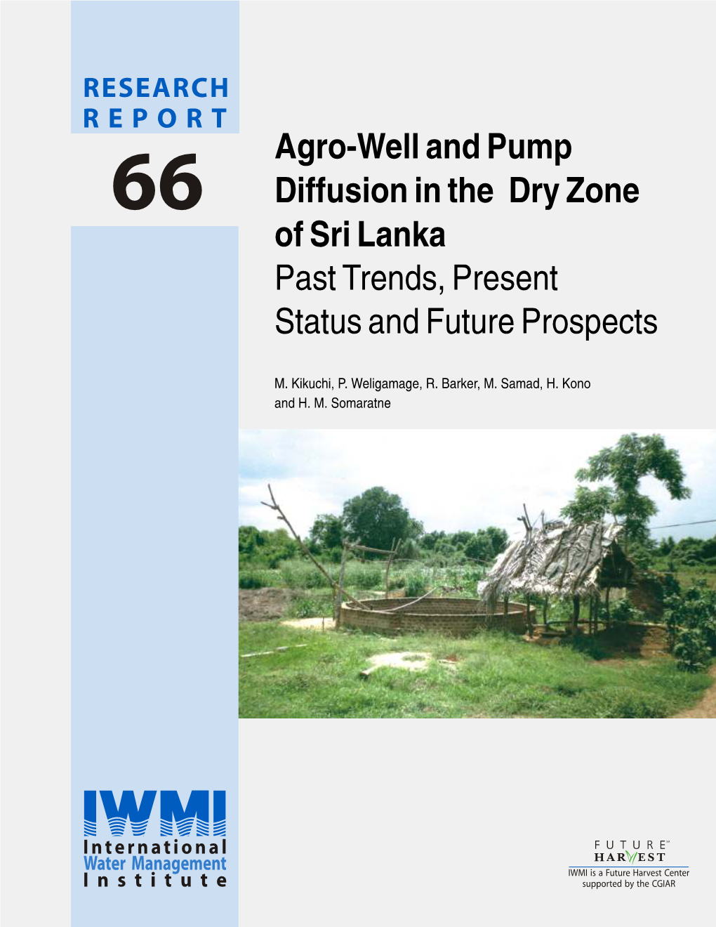 Agro-Well and Pump Diffusion in the Dry Zone of Sri Lanka Past Trends