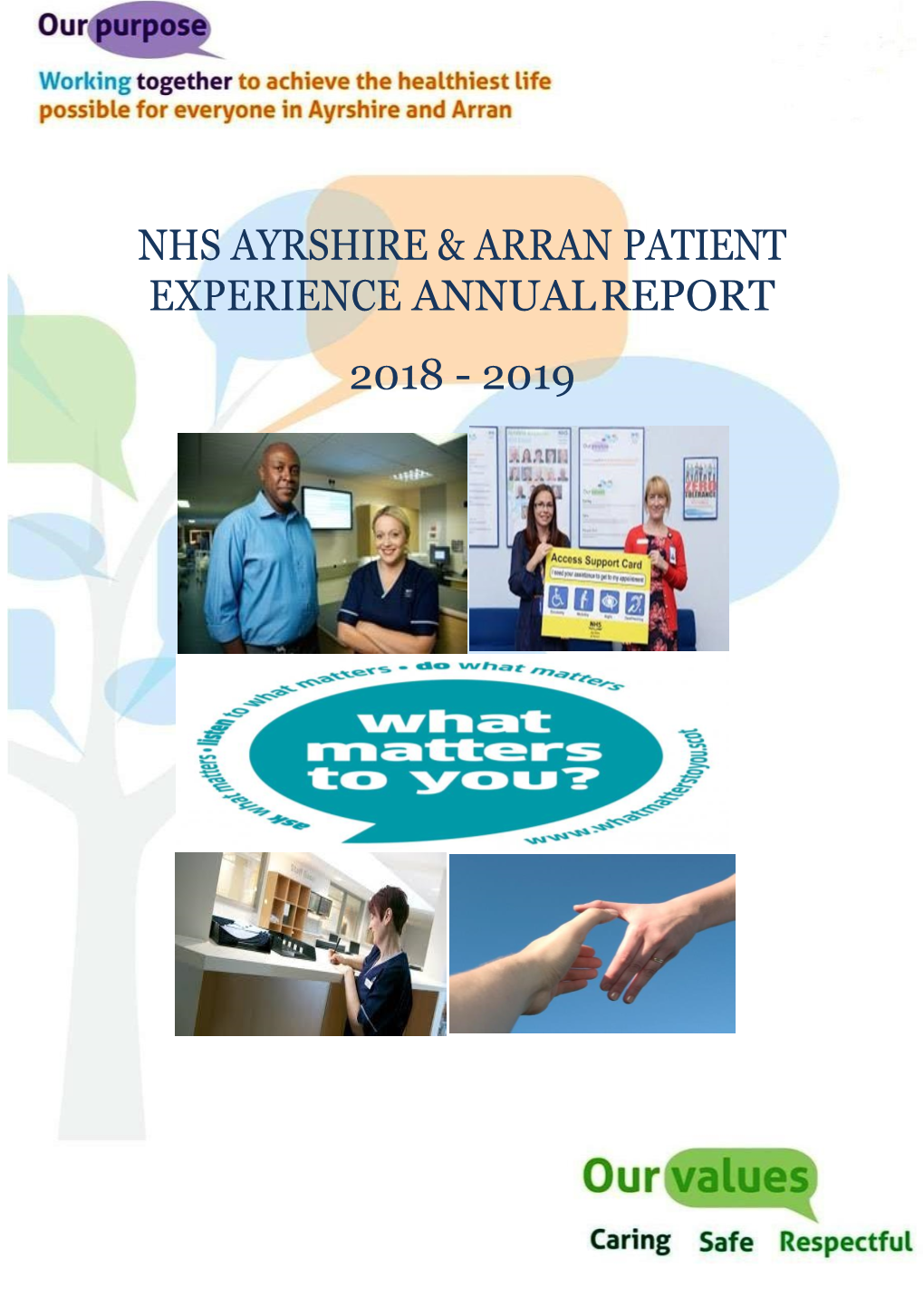NHS Ayrshire and Arran Feedback and Complaints Annual Report 2018-19