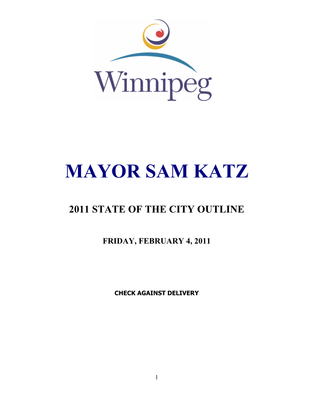 Mayor Sam Katz