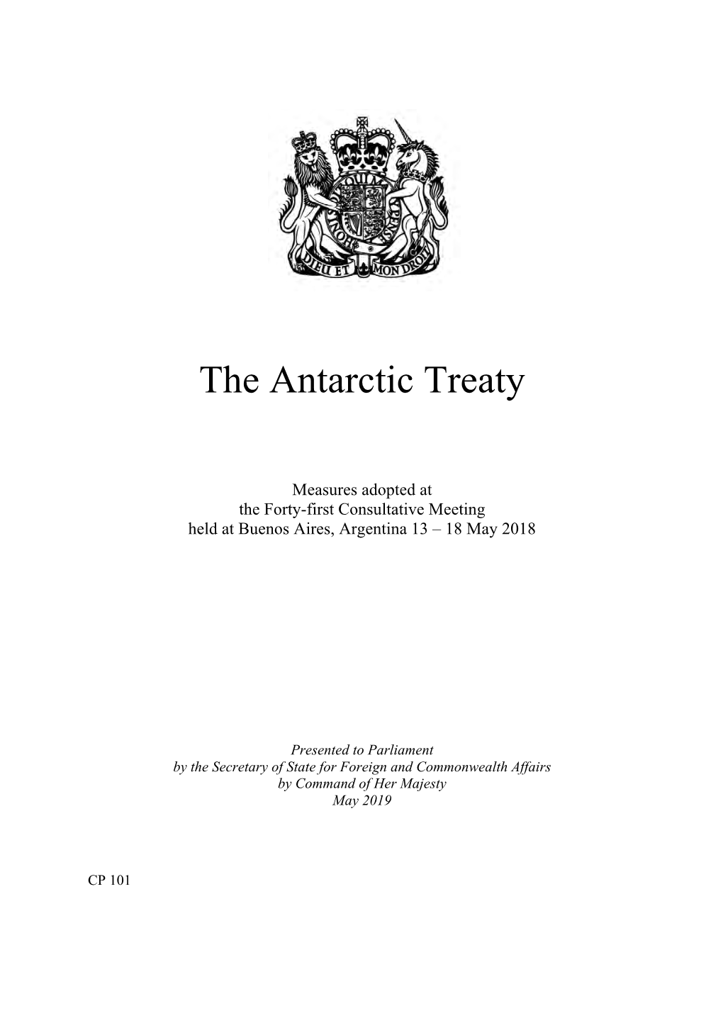 The Antarctic Treaty