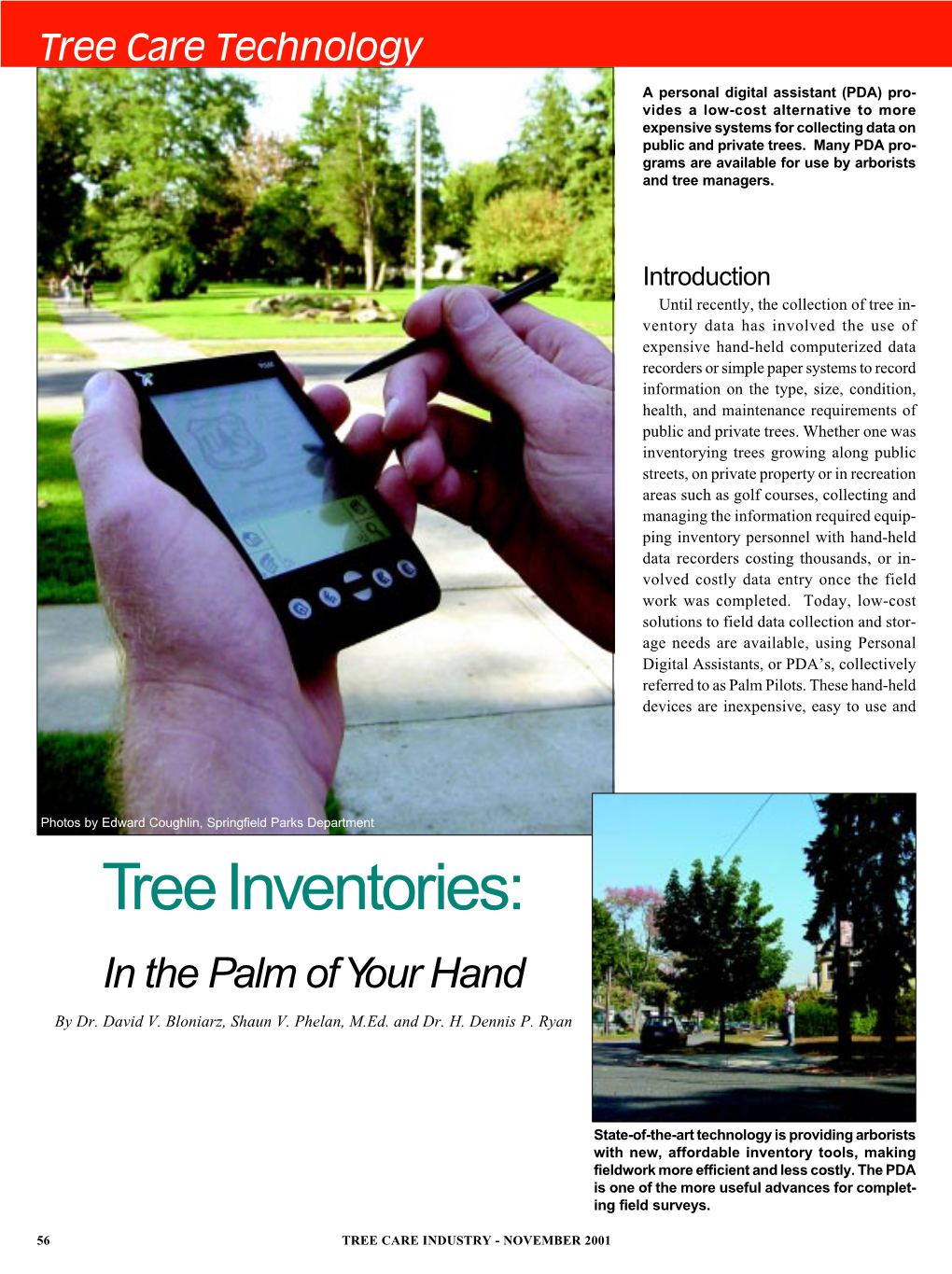 Tree Inventories: in the Palm of Your Hand