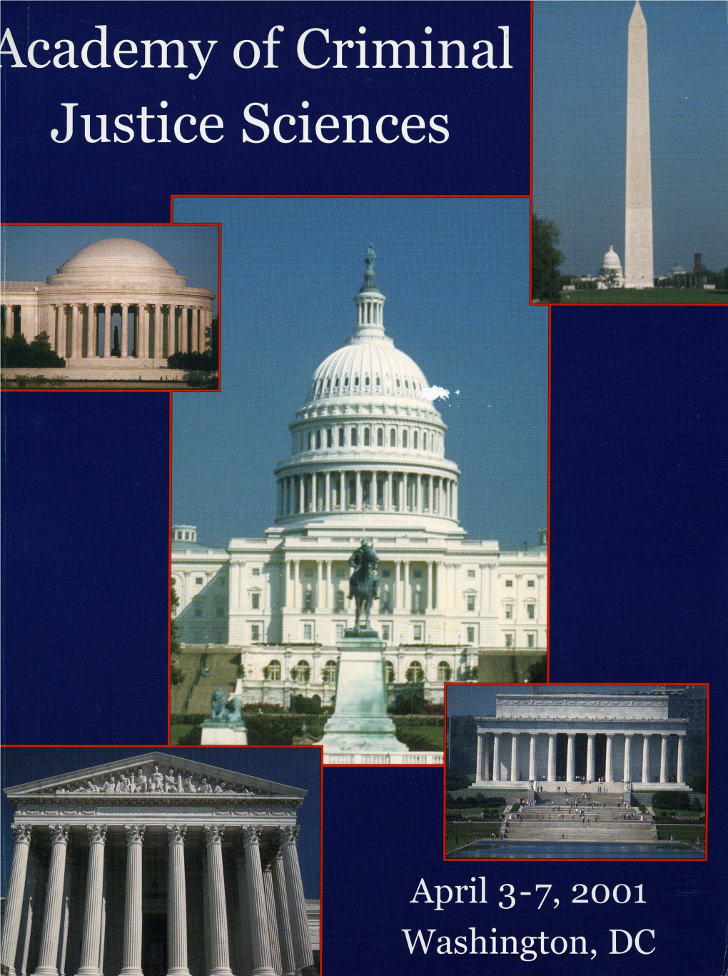 2001 Annual Meeting Program Committee, Welcome to Washington D.C