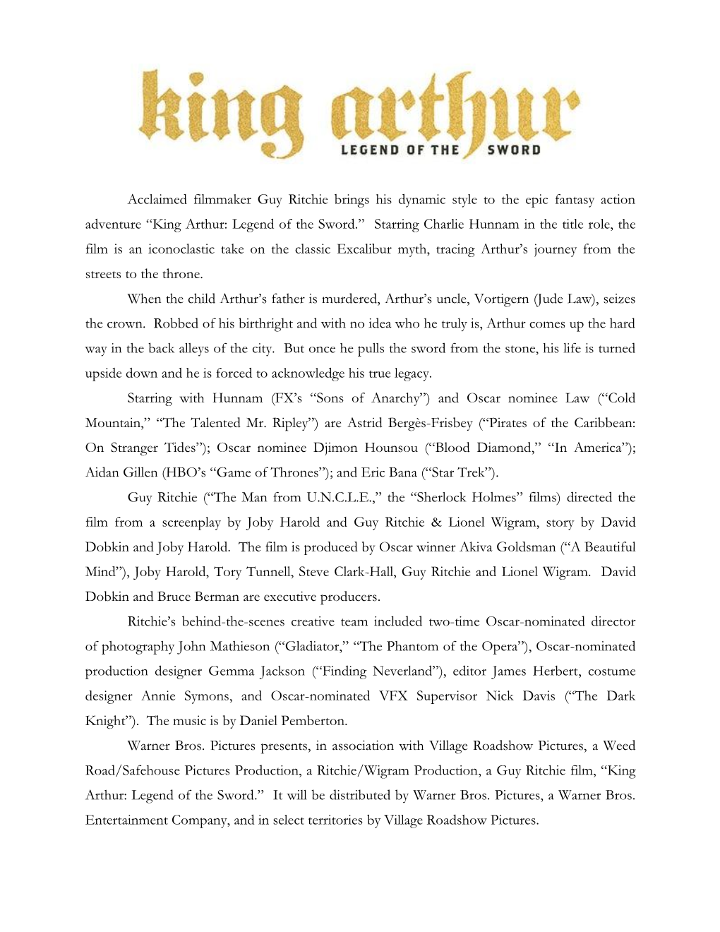 King Arthur: Legend of the Swor