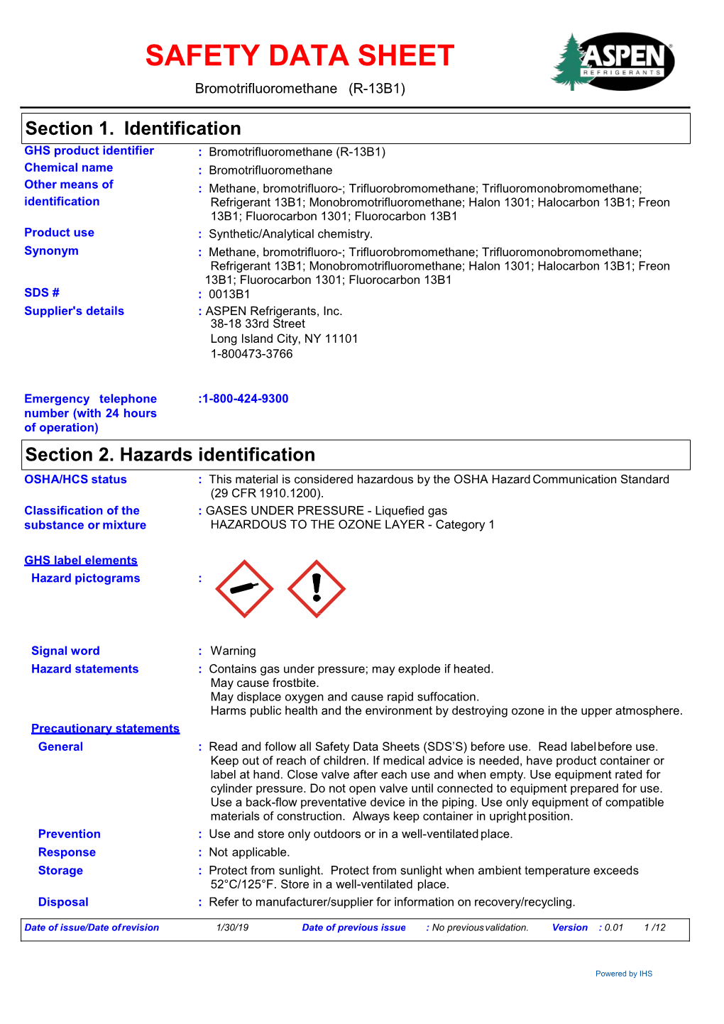 ASPEN Refrigerants, Inc