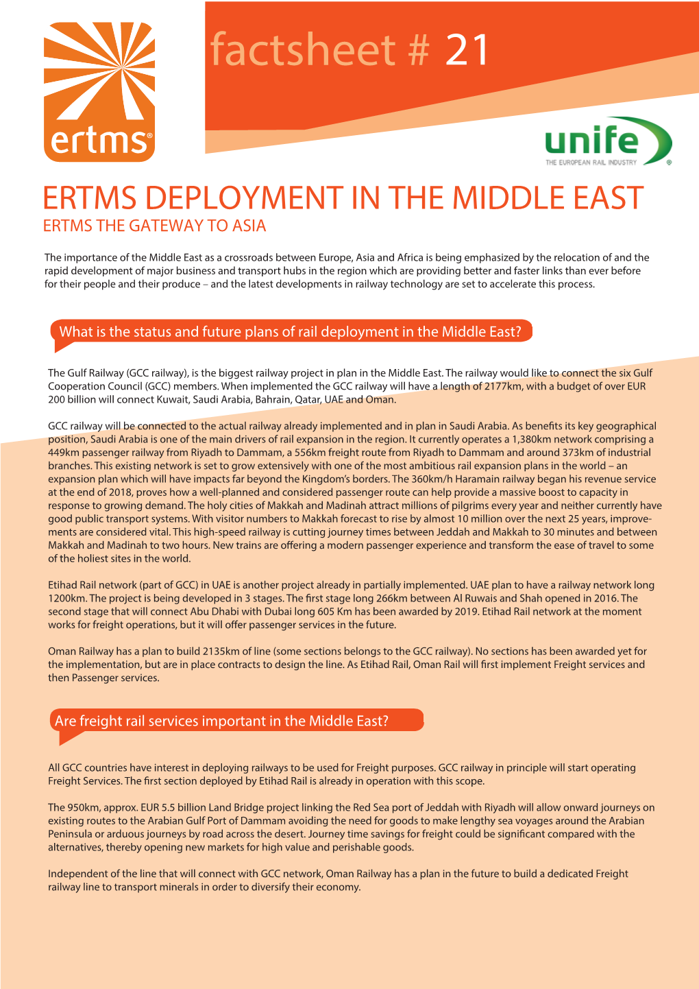 21. ERTMS Deployment in the Middle East
