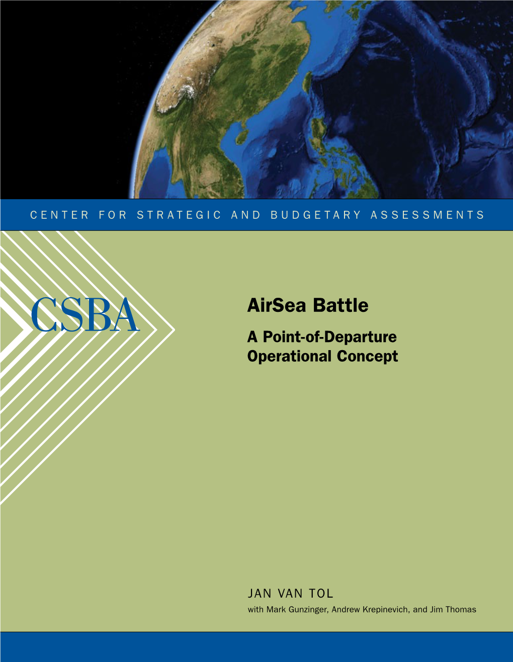 Airsea Battle a Point-Of-Departure Operational Concept