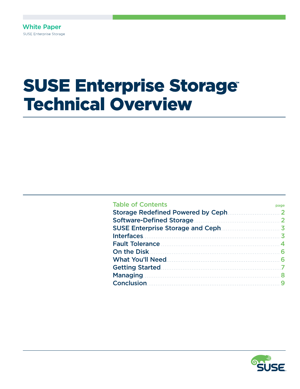 SUSE Enterprise Storage Technical Overview