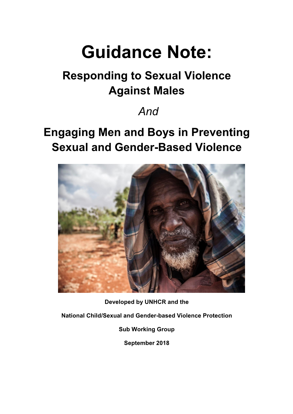 Guidance Note: Responding to Sexual Violence Against Males and Engaging Men and Boys in Preventing Sexual and Gender-Based Violence