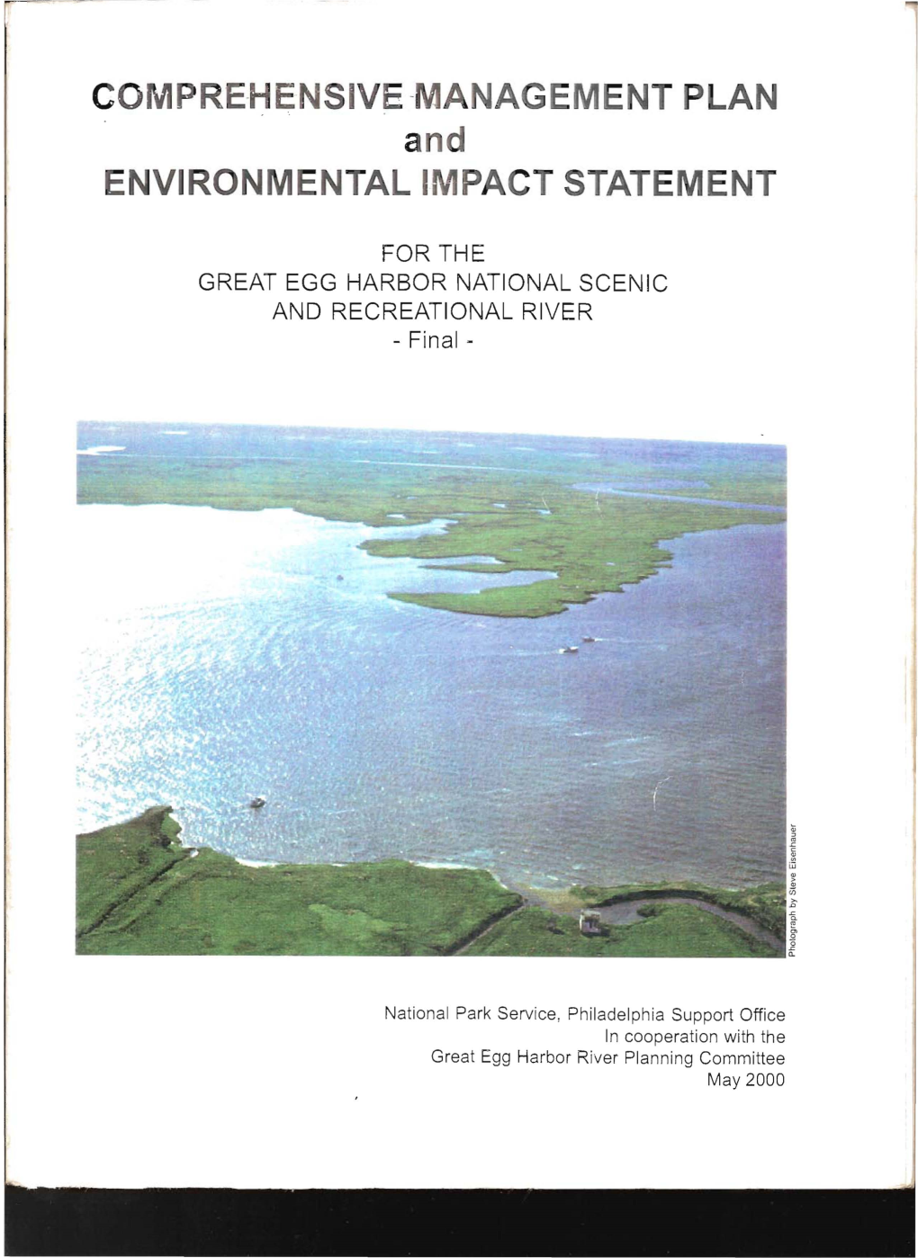 Great Egg Harbor River Management Plan & Environmental Impact