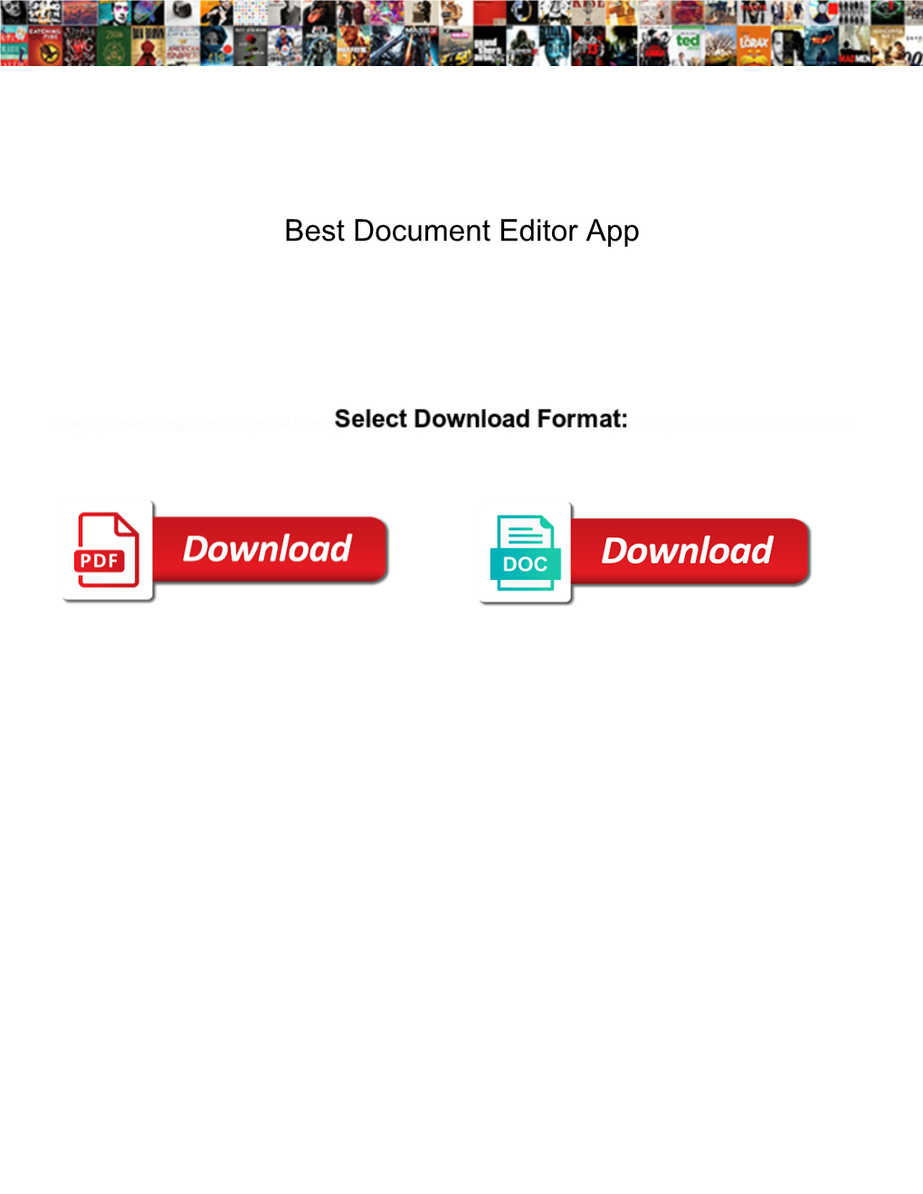 Best Document Editor App