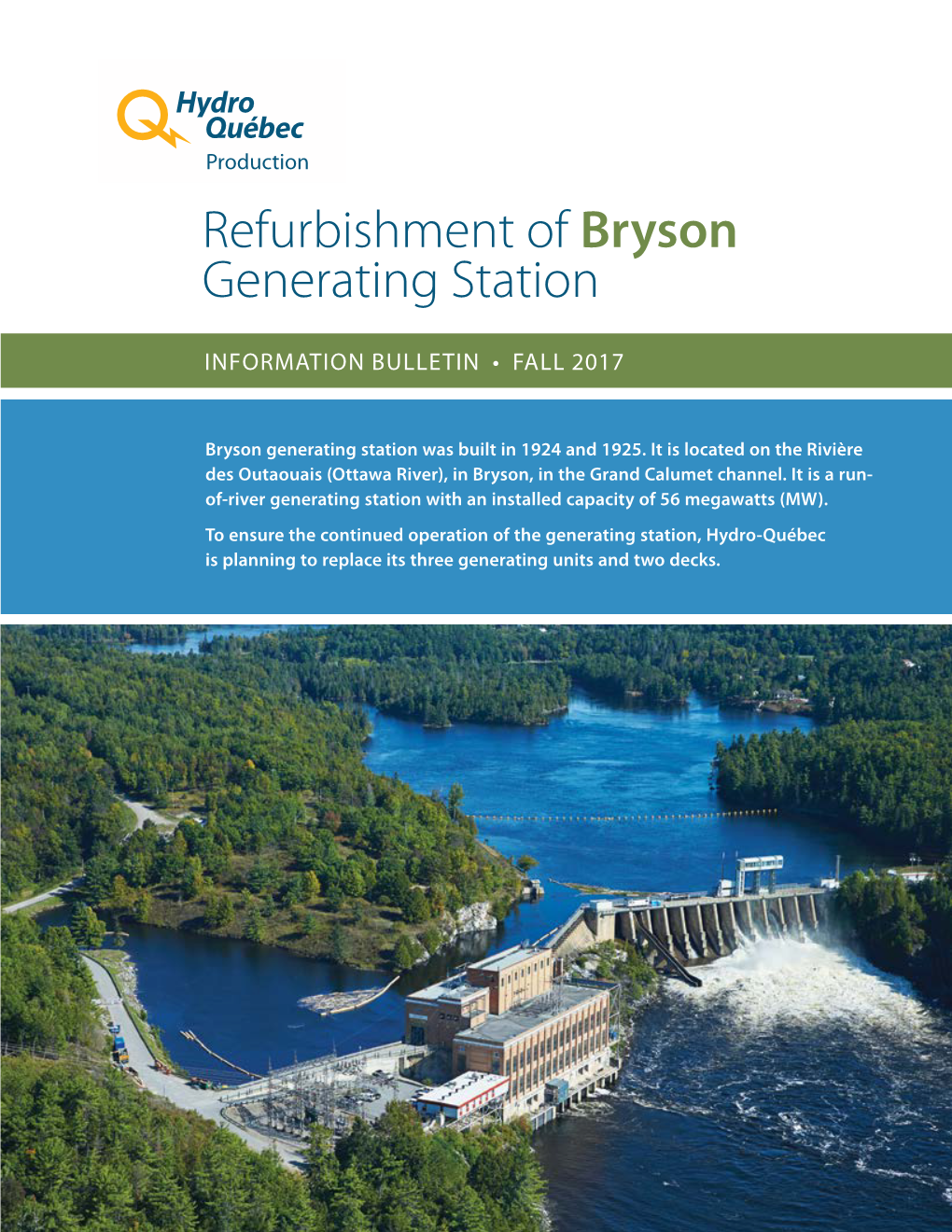 Refurbishment of Bryson Generating Station