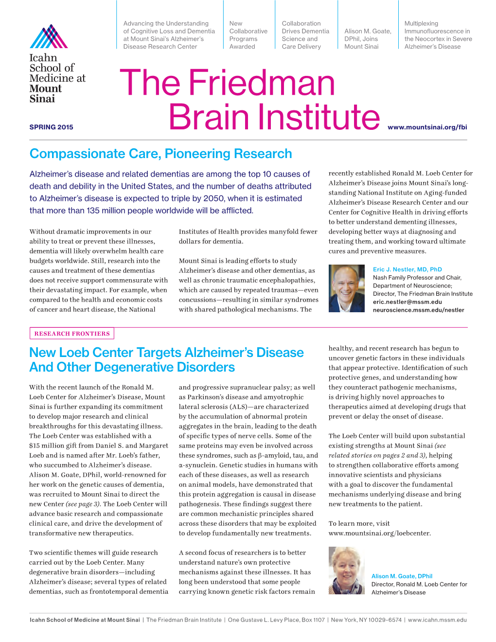 The Friedman Brain Institute