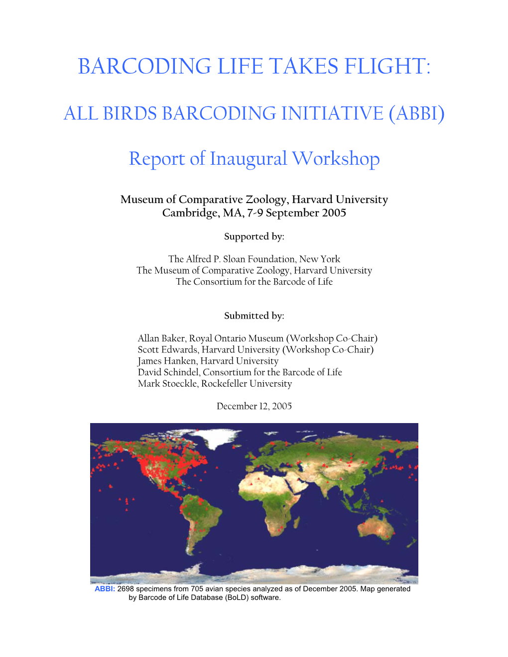 Barcoding Life Takes Flight