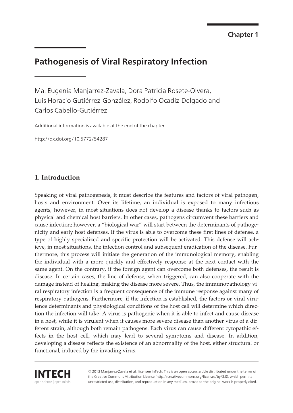 Pathogenesis of Viral Respiratory Infection