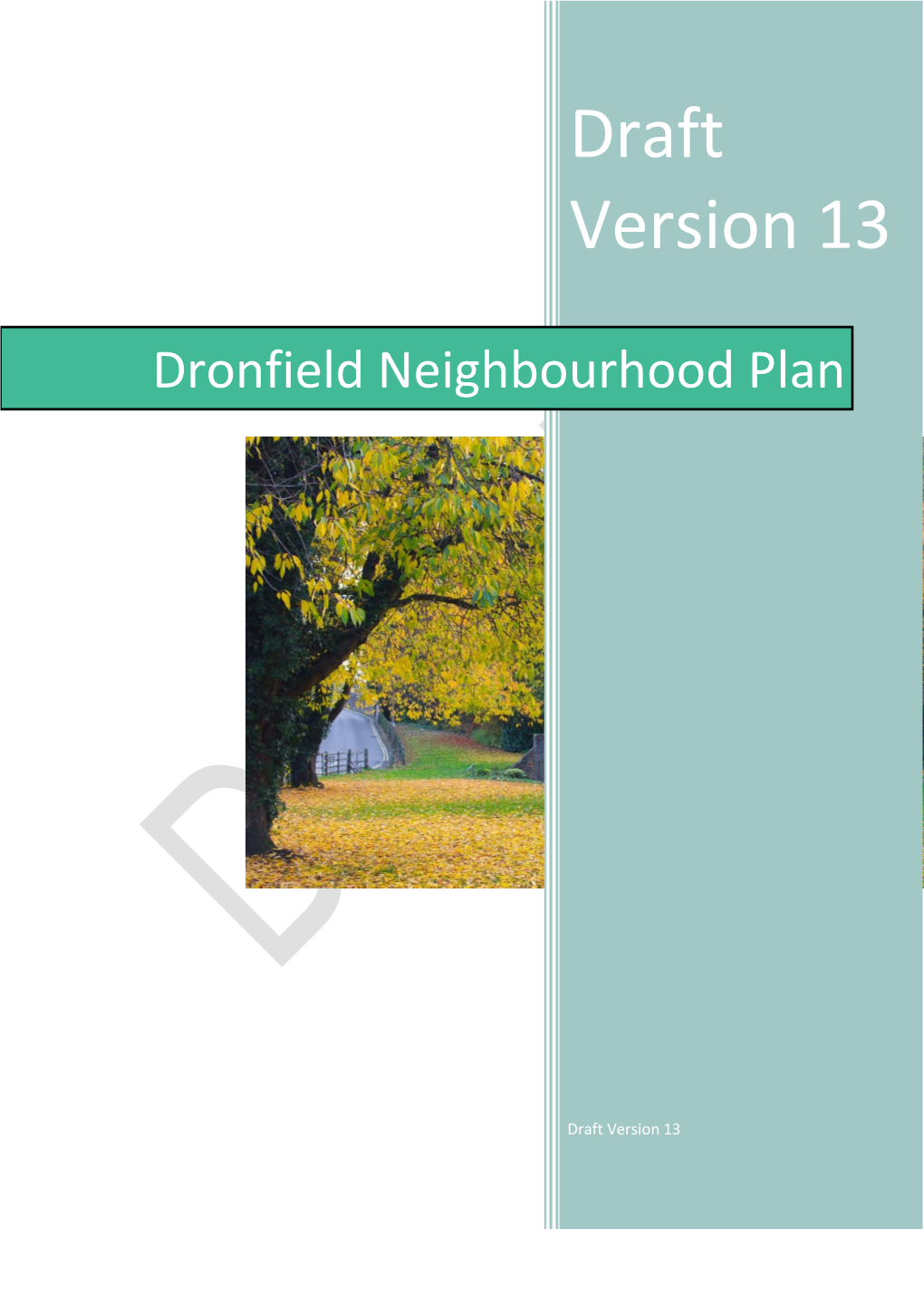 Dronfield Neighbourhood Plan (Draft)