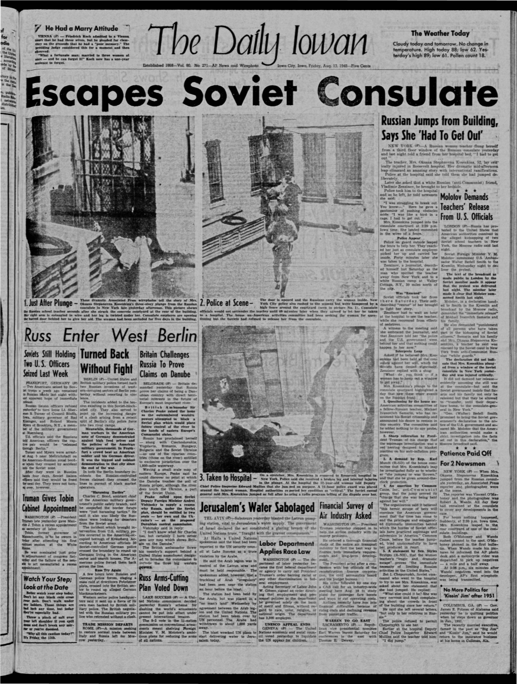 Daily Iowan (Iowa City, Iowa), 1948-08-13