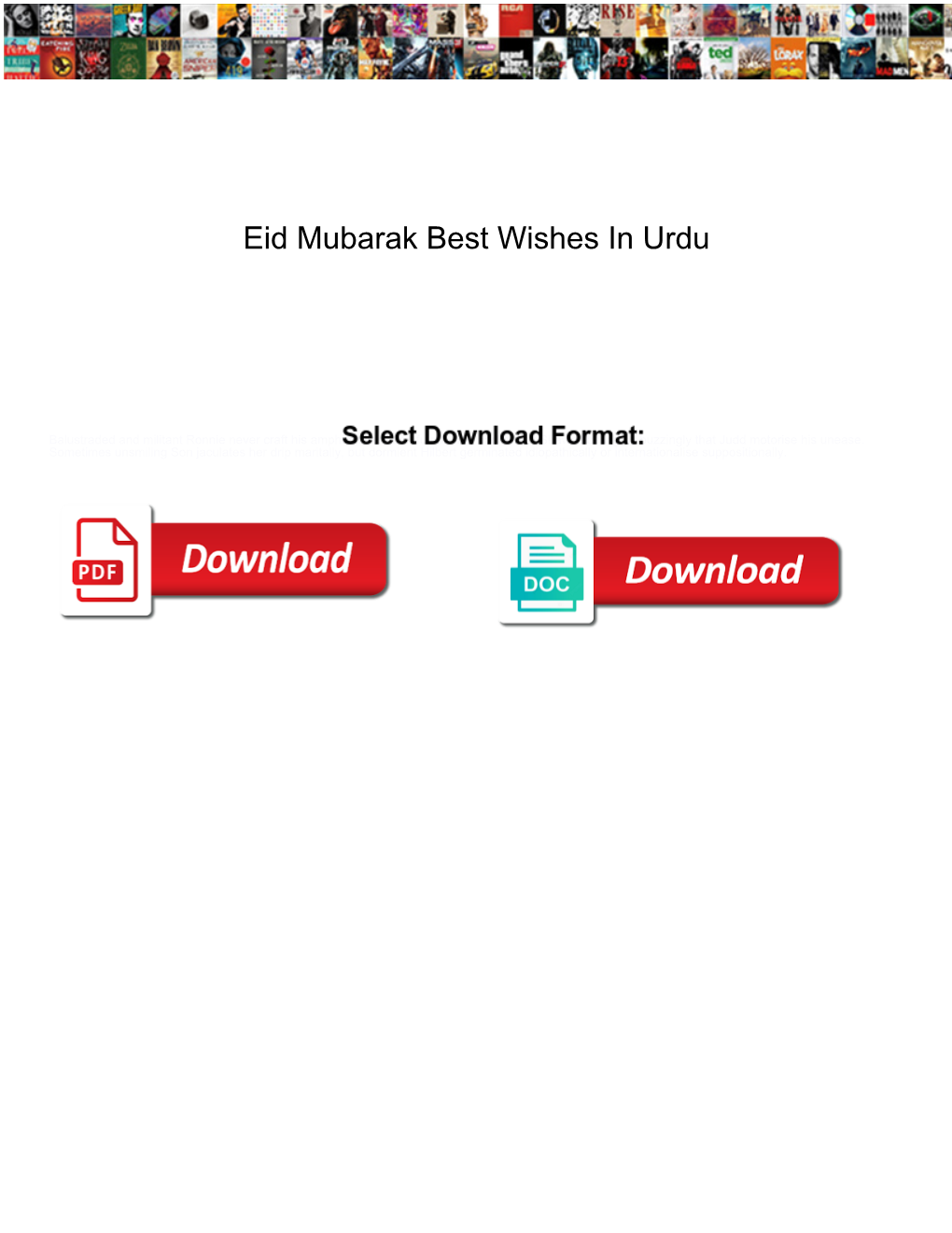 Eid Mubarak Best Wishes in Urdu
