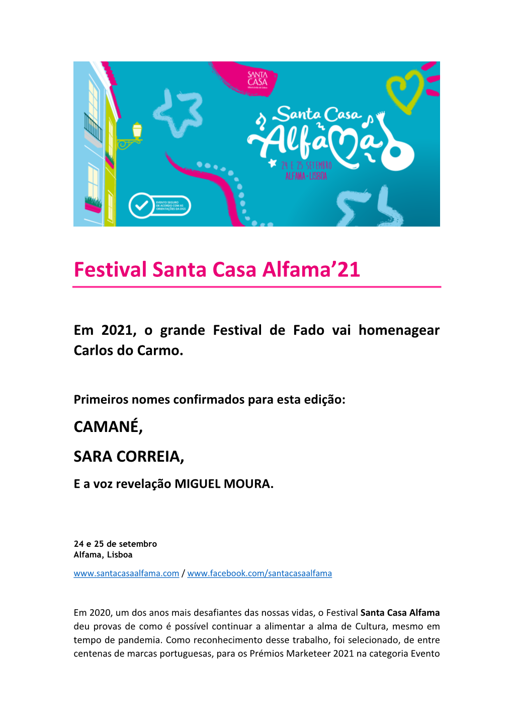 Festival Santa Casa Alfama'21