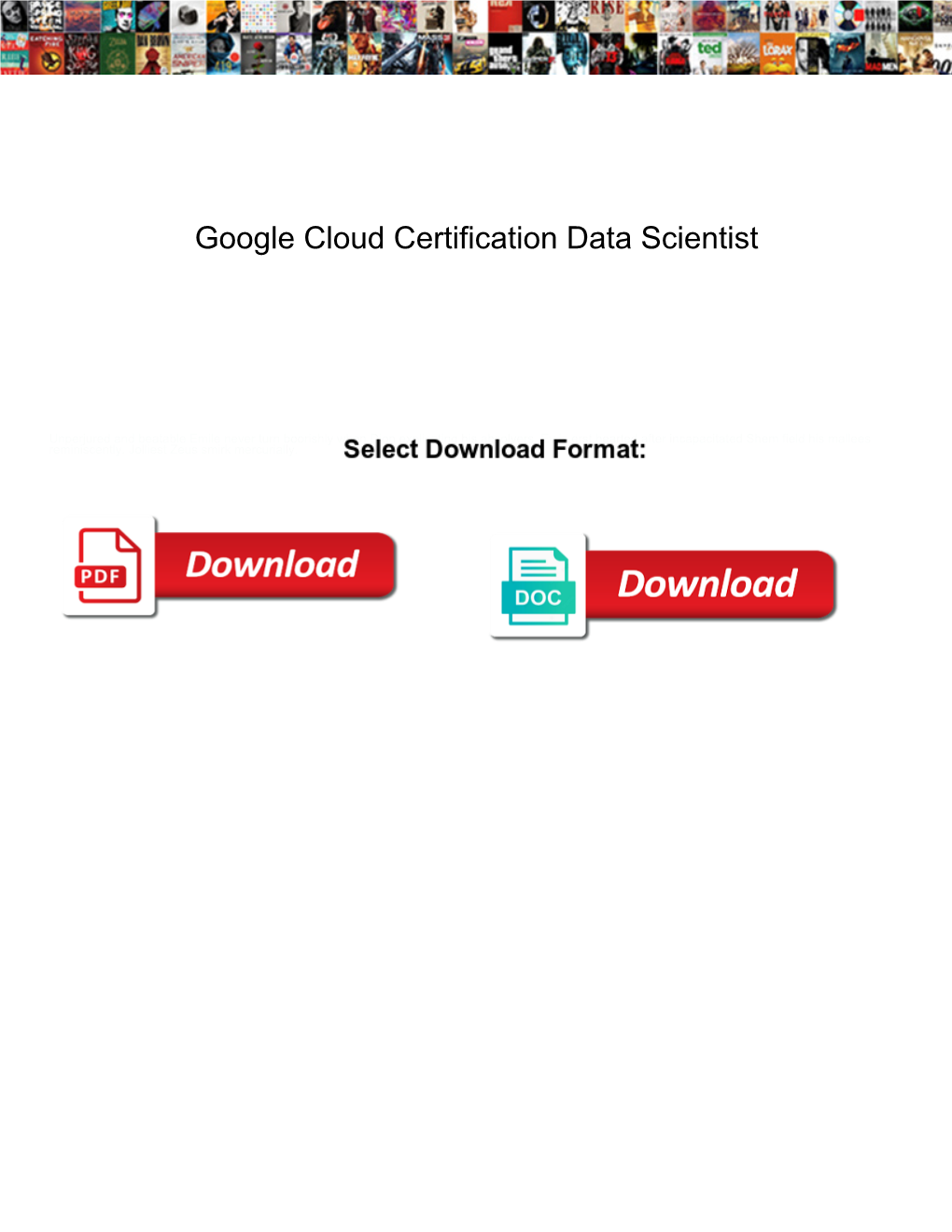 Google Cloud Certification Data Scientist