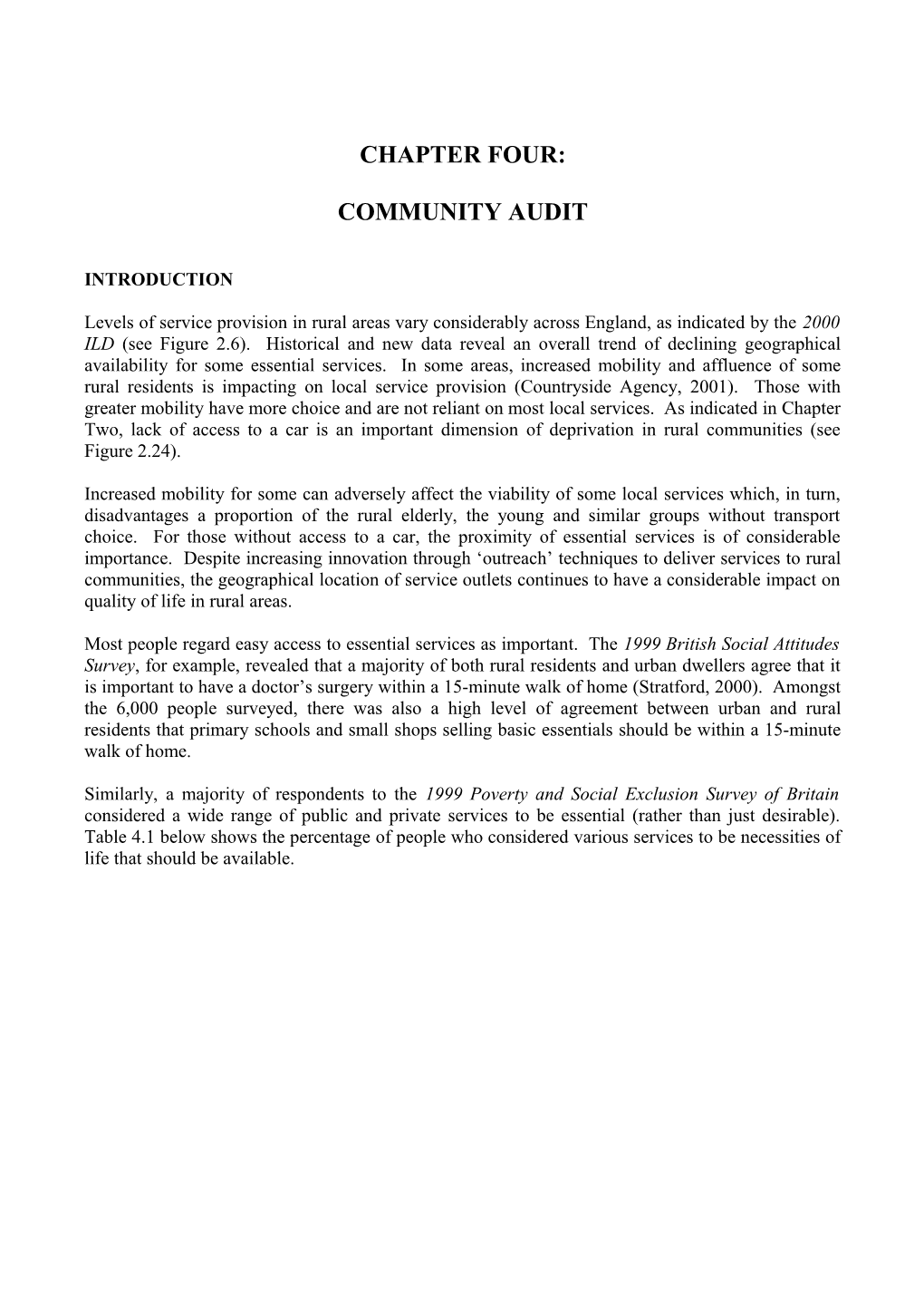 Community Audit