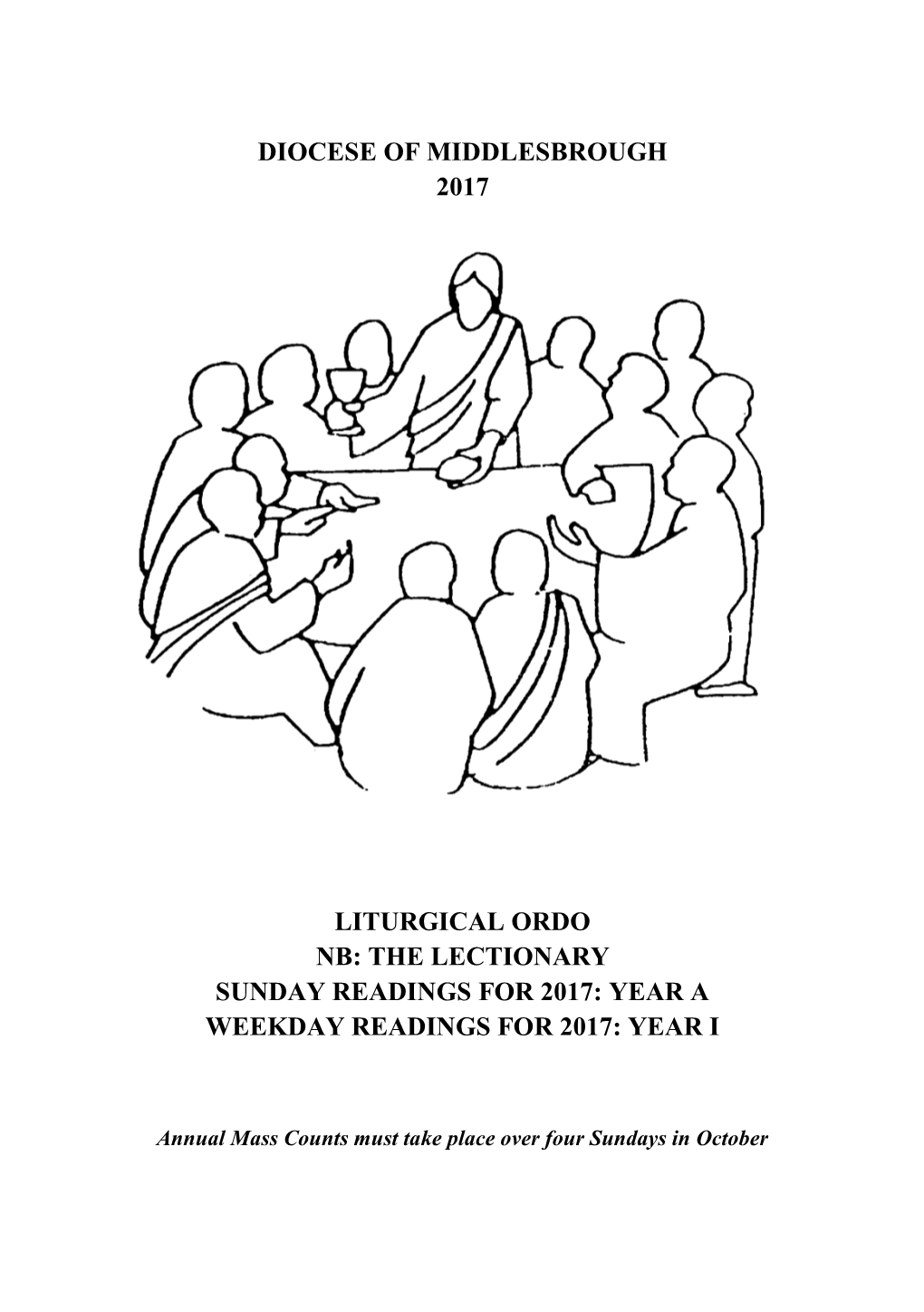 Diocese of Middlesbrough 2017 Liturgical Ordo Nb: The