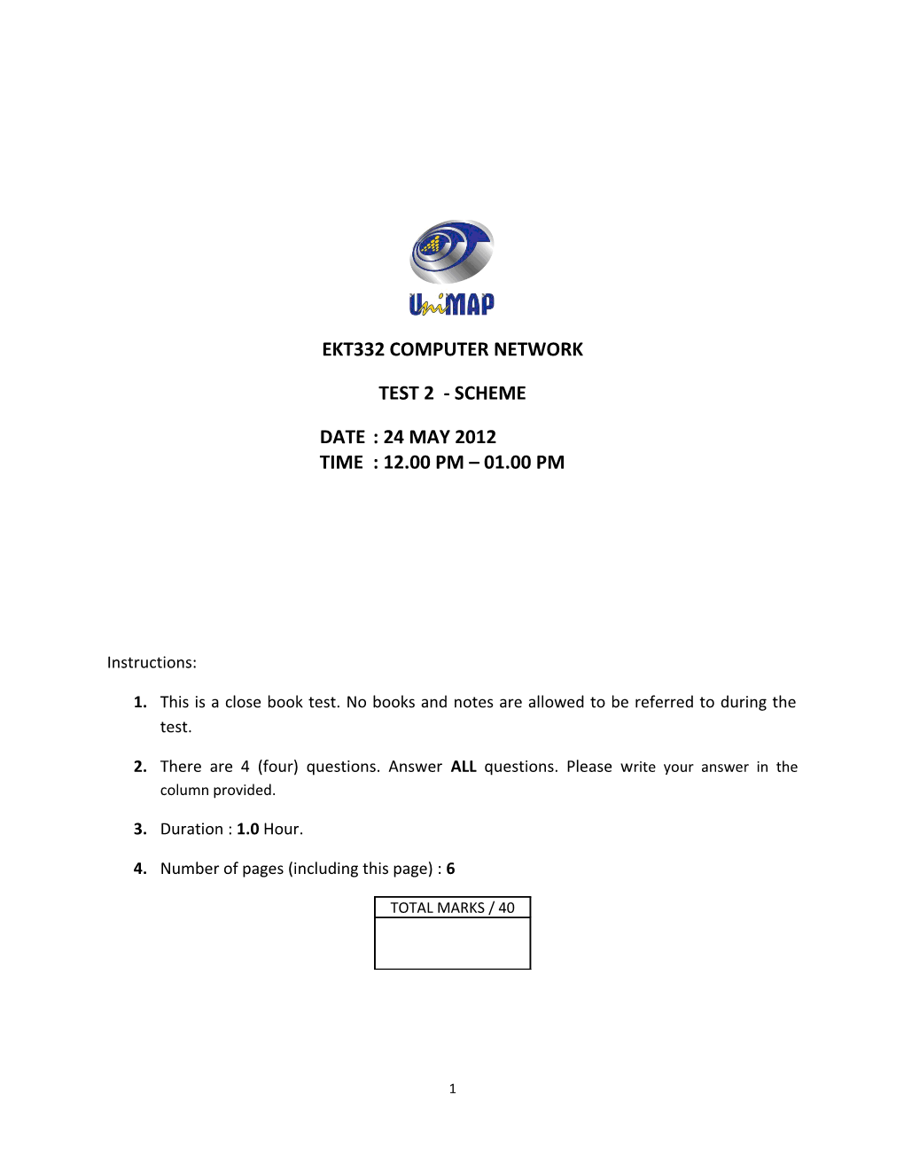 Ekt332 Computer Network