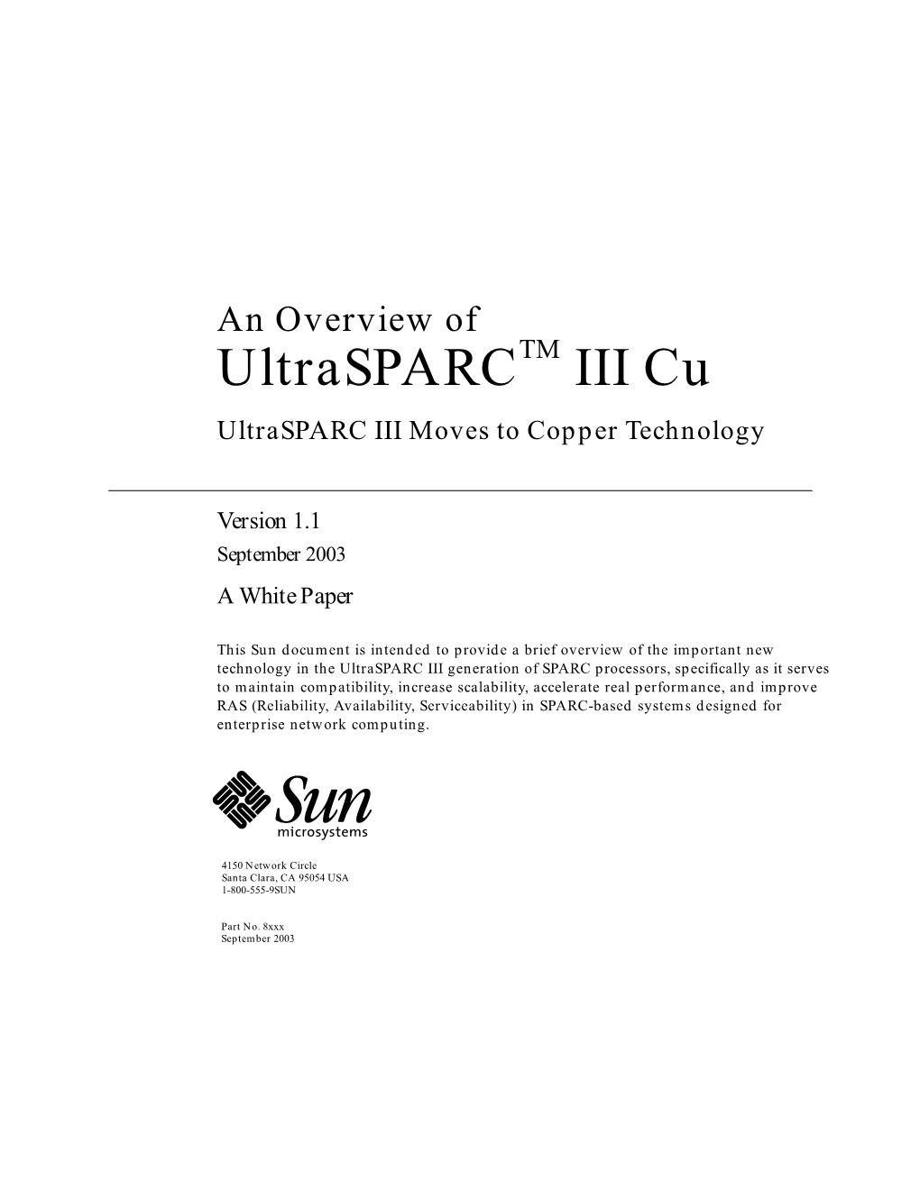 Ultrasparc III Cu Goals